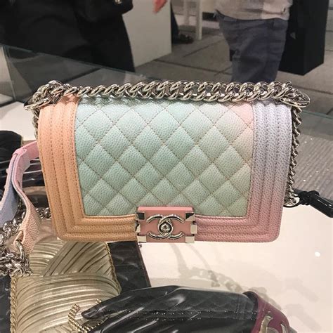 rainbow chanel purse|chanel boy bag with handle.